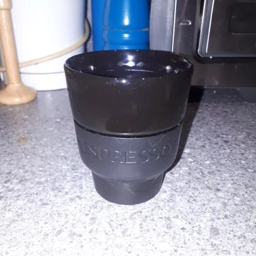 4pc Set Nespresso Touch Black Coffee Espresso Lungo Cups - Geckeler Michels