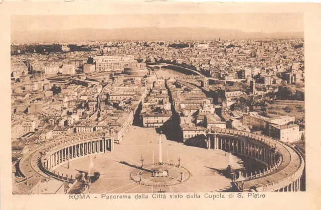 B38063 Roma Panorama della Citta visto dalla Cupola di S Pietro     italy