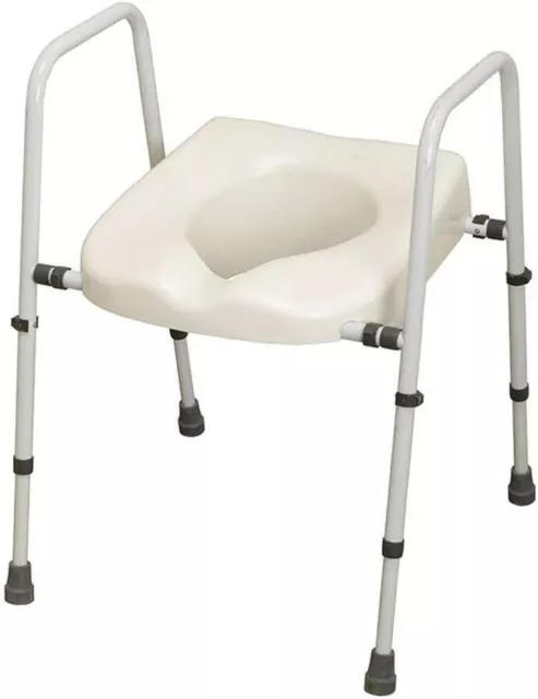 NRS Healthcare M66613 Mowbray Lite Toilettensitz und Rahmen, breiten- und höhen