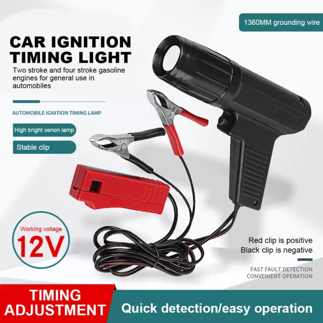 LED Auto Strobe Lamp Car Detection Diagnosis Tool 12V Ignition Timing Light 2