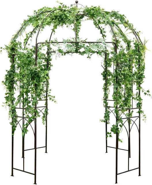 Rosenbogen Metall Torbogen Rankgitter Rankhilfe Rankbogen Gartenbogen 256 cm