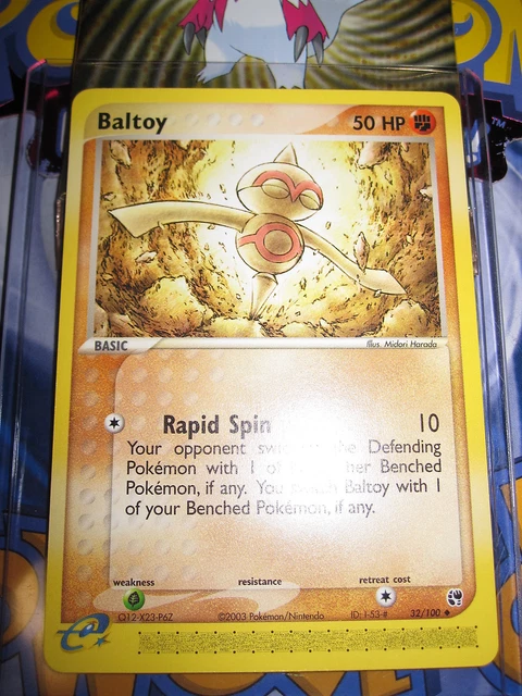Pokemon Mint (◕‿◕✿) Ex Sandstorm English Baltoy 32/100 Unco 1St Edition (2003)
