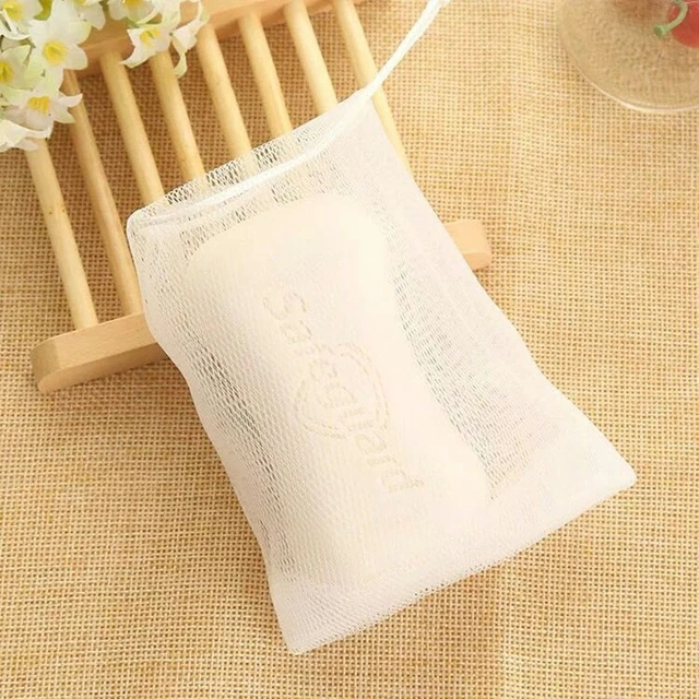 de savon Bouche de paquet Outil de nettoyage de lavage Filet moussant de savon 5