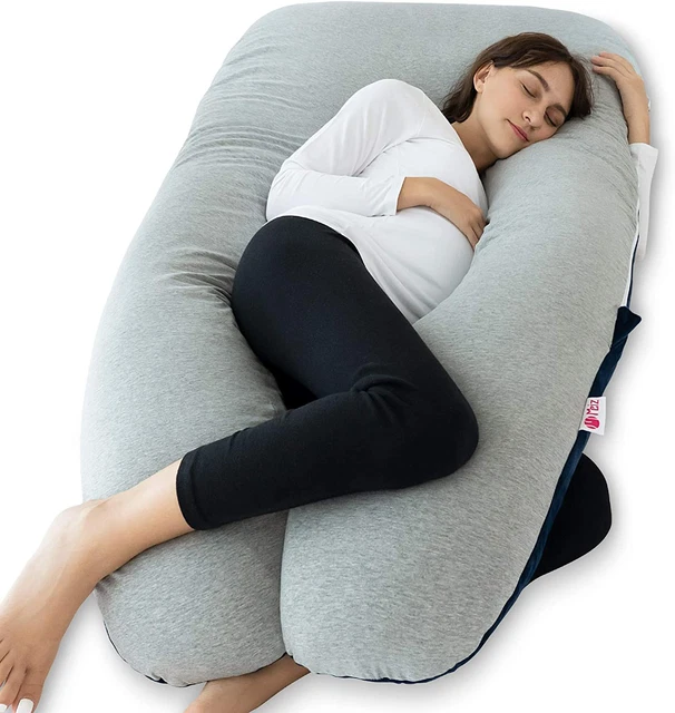Meiz Pregnancy Pillow, Cooling Pregnancy Pillows for Sleeping, Full Body Pregnan