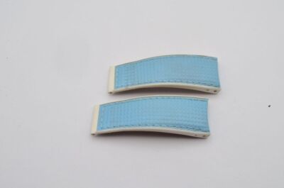 Corum Corum Veau Bracelet en Cuir 24MM Bubble Hommes Neuf Pour Fermoir Dépliant Bleu 