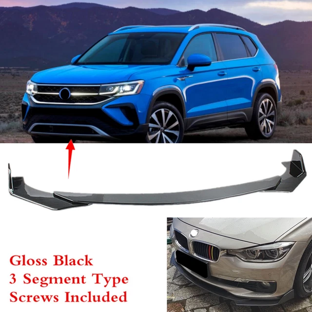 Universal Painted Gloss Black Fit For VW Taos 22-24 Front Spoiler Splitter Lip