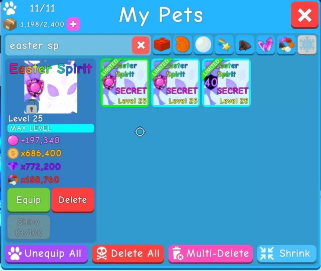 Bubble Gum Simulator - Morning Star Pet BGS Virtual Pet Quick Delivery RARE