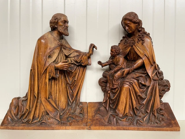 A Top Quality Gothic Revival Church  Altar Piece carved in wood