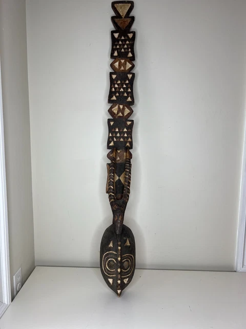 Bwa Antelope, Bobo Nuna Burkina Faso African tribal art mask hel 50" X 5" X 1"