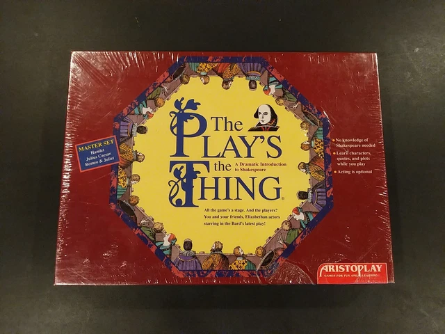 NEW Shakespeare Game the Play’s The Thing Aristoplay Board Game 1993 SEALED