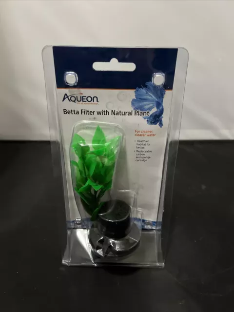 Aqueon Betta Filter with Natural Plant 1 count