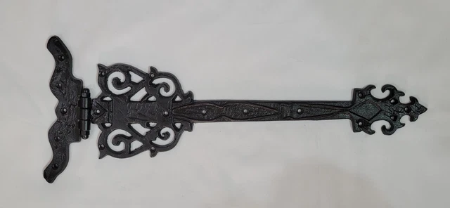 Vintage Door Iron Cast Rustic Hinges Antique Barn Old Steeple Hinge Strap 3