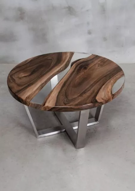 Patio Coffee Table Resin River Art Walnut Wooden Epoxy Table Top Custom Order