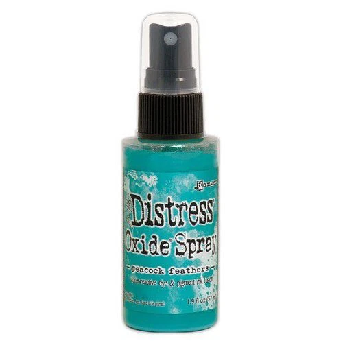 (131,58 EUR/l) Tim Holtz, spray de óxido de socorro Ranger, plumas de pavo real