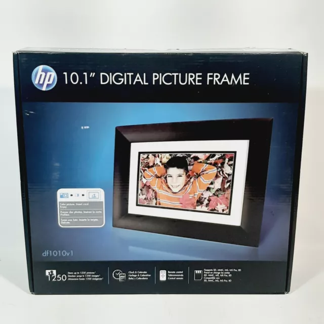 HP DF1010V1 10.1" Widescreen Digital Picture Frame Espresso Brown