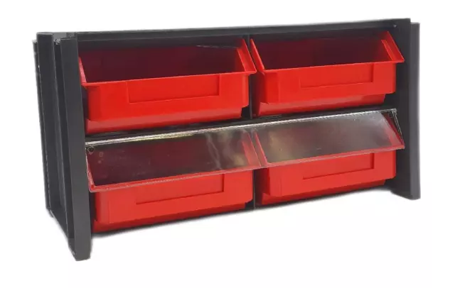 Tayg Stapelbare Aktenordner 6er Set Rot Organizer für Storage & Handwerk