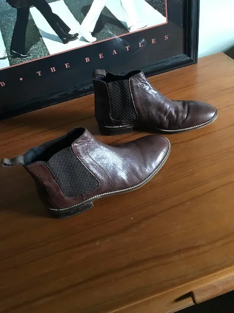 Ben Sherman Chelsea Boots Mens Ankle Cut Shoes Footwear 7.5M (fits size 8) 2