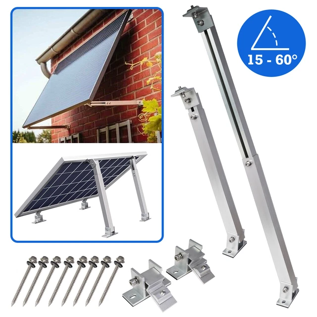 Module Height Solar Panel SOLAR PANEL MOUNT solar module mounting flat roof height adjustable 15 ...