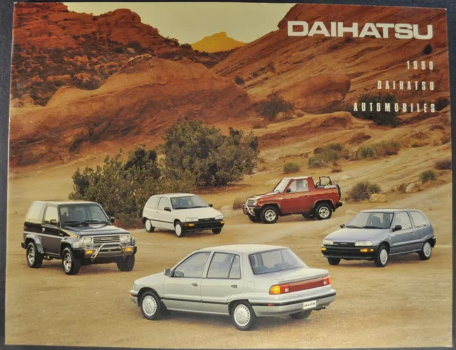 1990 Daihatsu Catalog Sales Brochure Charade Rocky 4x4 Excellent Original 90