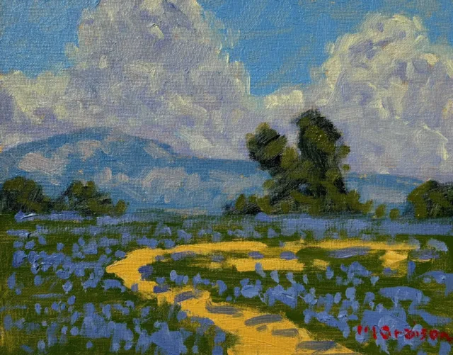 Marc A. Graison Plein Air Impressionist California Oil Painting 8x10" Unframed