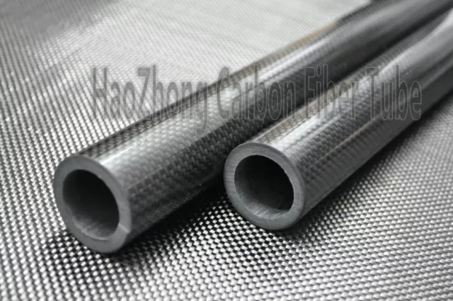 1pc 100% Roll Wrapped Carbon Fiber Tube 3K/Tubing 15mm ODX 13mm IDX 500MM Glossy
