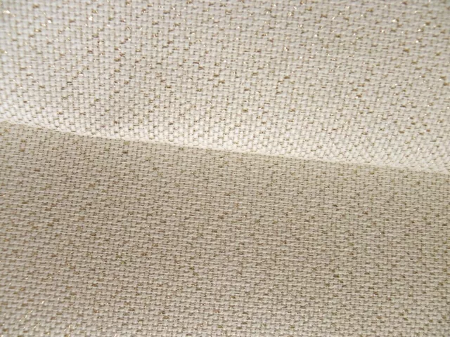 Ivory / cream 18 Count Zweigart Aida cross stitch fabric - size