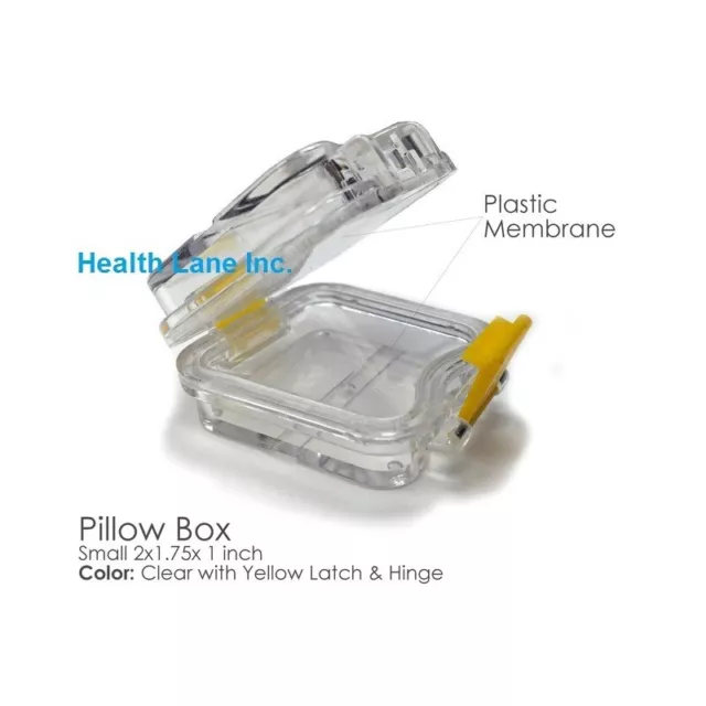 Meta Dental Laboratory Pillow Crown Boxes 2"L x 1.75"W x 1"H Clear Box/100