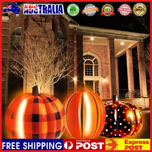 Halloween Pumpkin Lamp with LED Light Battery Powered for Patio Lawn Garden Pool