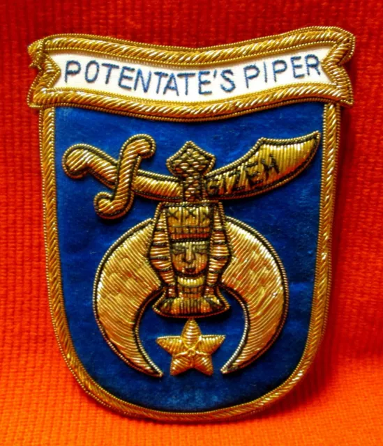 Gizeh Shriner's Jacket Patch Potentate's Piper icszc4