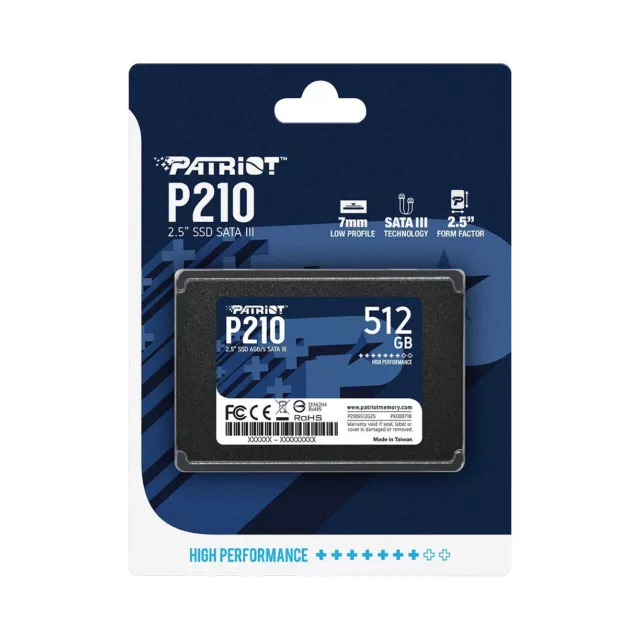 Patriot P210 512GB SSD 2.5" SATA III 6GB/s Internal Solid State Drive For PC/MAC 2