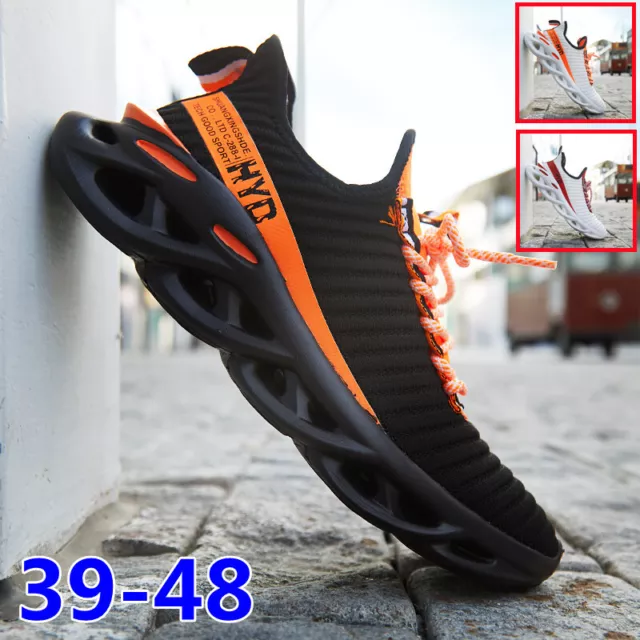 Mens Athletic Trainers Fashion Running Sports Shoes Casual Walking Sneakers Size