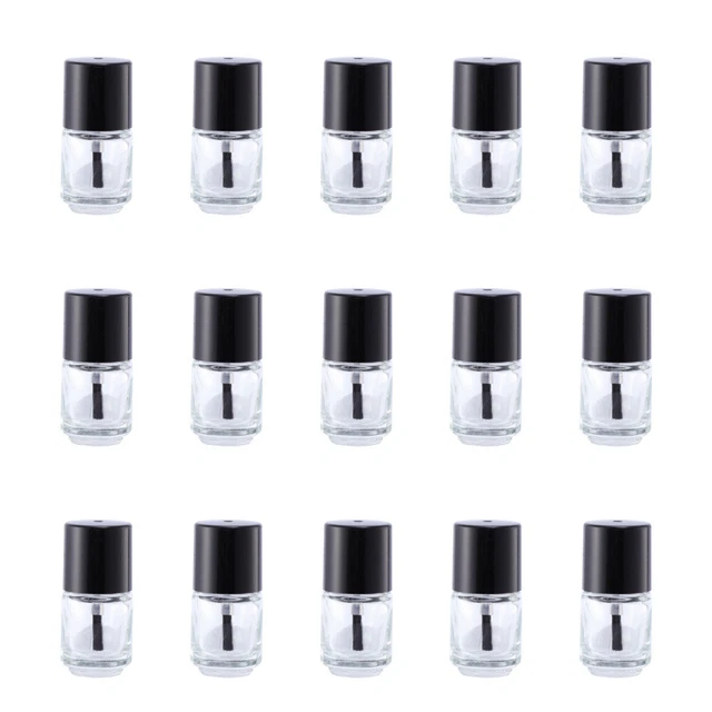 15 un. botellas vacías de esmalte de uñas aplicador de esmalte de uñas