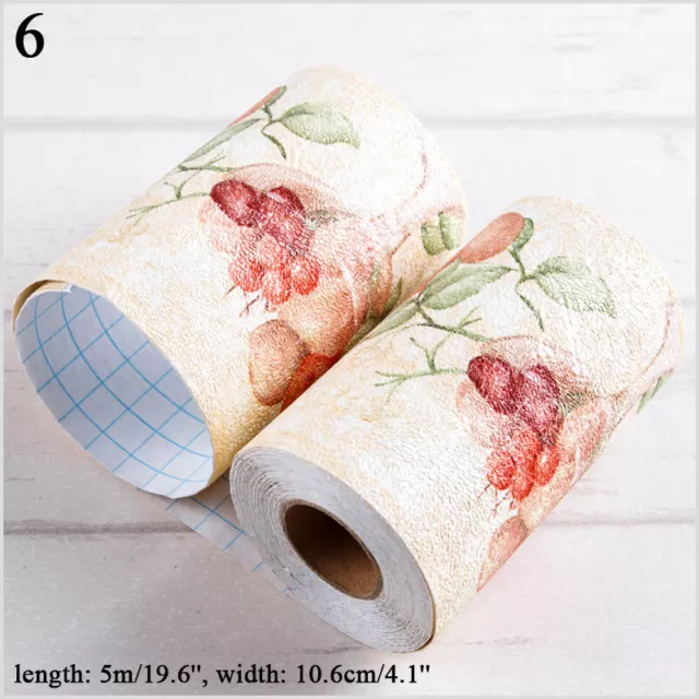 5M Imperméable Pièce Papier Autocollant Mural Plinthe Ligne Bordure Adhésif Neuf