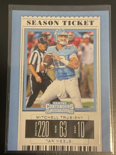 2019 Panini Contenders Draft Picks Mitchell Trubisky #74