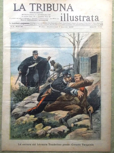 La Tribuna Illustrata 26 Marzo 1911 Giuseppe Cei Esedra Cascella Mostra Ritratto - Stampa