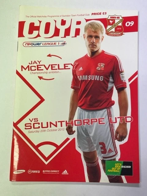 2012/13 Swindon Town V Scunthorpe United 20-10-2012 League 1