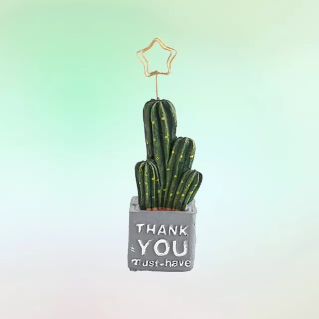 Creative Cactus Business Name Place Stand Table Number Holder Photo Memo Note