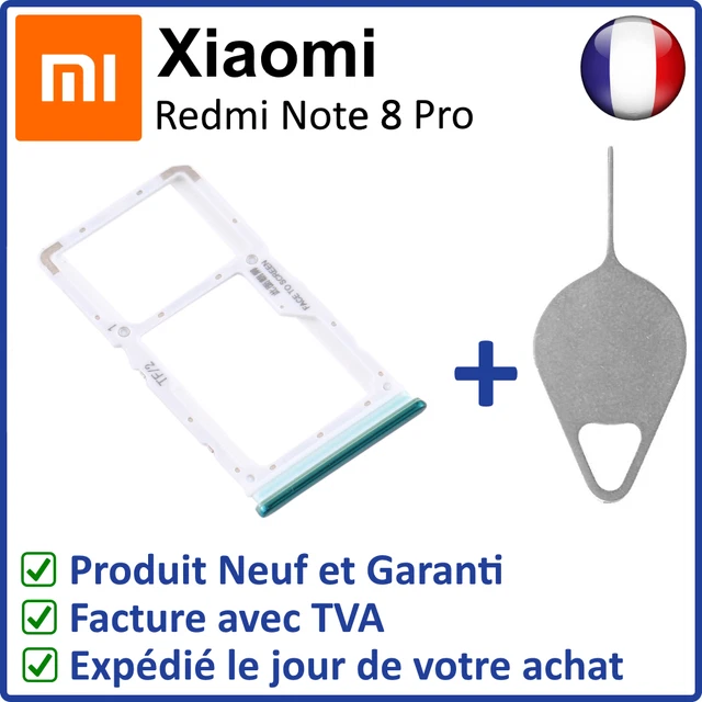 Vassoio Porta SIM Per Xiaomi Redmi 8A / Note 8 / Note 8 Pro - Nero