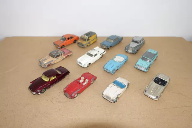 Dinky & Corgi Toys Model Cars x 12 - Job Lot