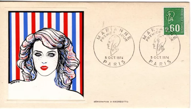 1815+ FDC  ENVELOPPE   1er JOUR        MARIANNE  DE  BEQUET  OF60