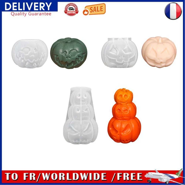Pumpkin Silicone Mold DIY Candle Making Soap Resin Chocolate Beeswax Mold Gifts