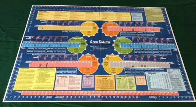 Star Trader, Sci-Fi, Trading from Ares #12, 200 counter + 4 maps + Rules + table 3