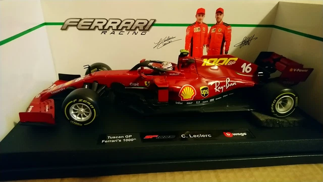 Bburago 1:18 Ferrari Racing F1 2020 - GP d'Autriche - SF1000 n°16 Charles LeClerc - Voitures 1:18