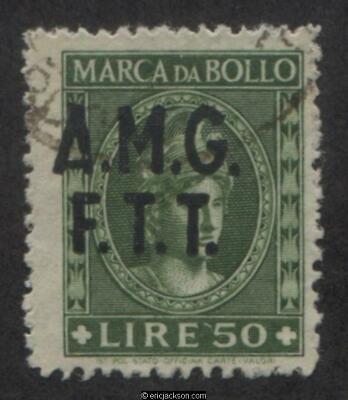AMG Trieste Fiscal Revenue Stamp, FTT F29 used, F-VF