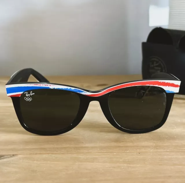 Ray Ban Vintage 1992 Albertville Olympics Bausch Lomb Wayfarer II Sunglasses