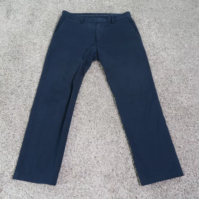 Ermenegildo Zegna Pants Mens 32 Blue Z Trousers Chino Straight Leg Casual 32x28