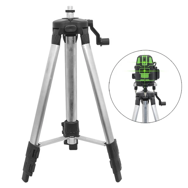 Supporto per rilievo costruzione treppiede livello laser lega di acciaio regolabile altezza 1,2 m