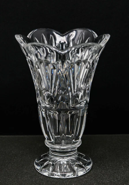 Gorgeous Lead Crystal Vase, HEAVY!