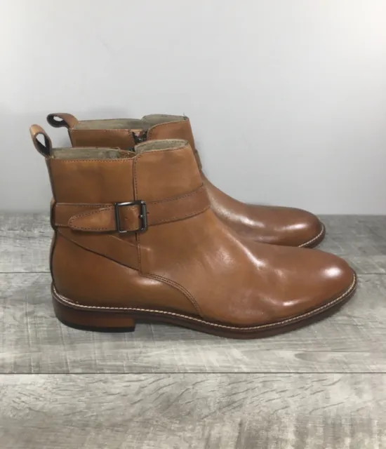 NEW BANANA REPUBLIC Mens Side Zip Zipper Brown Indie Beatle Boots Size ...