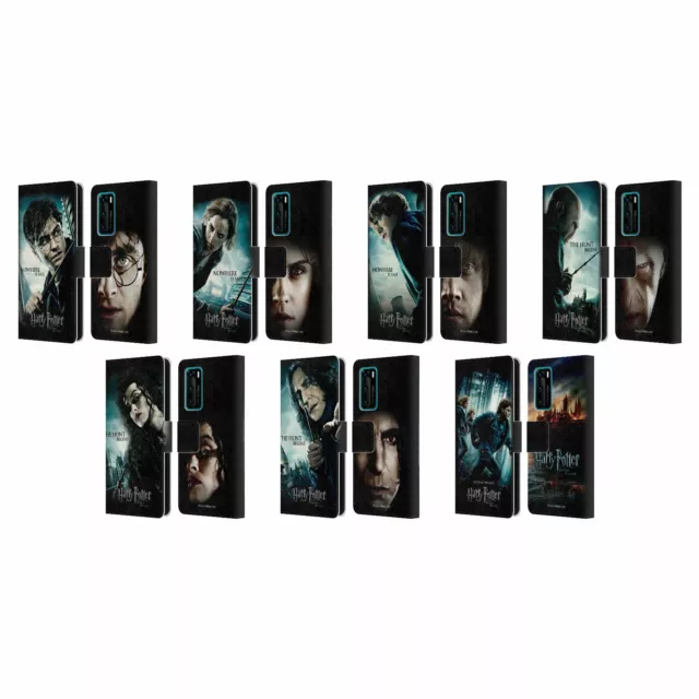 Official Harry Potter Deathly Hallows Vii Leather Book Case For Huawei Phones 4